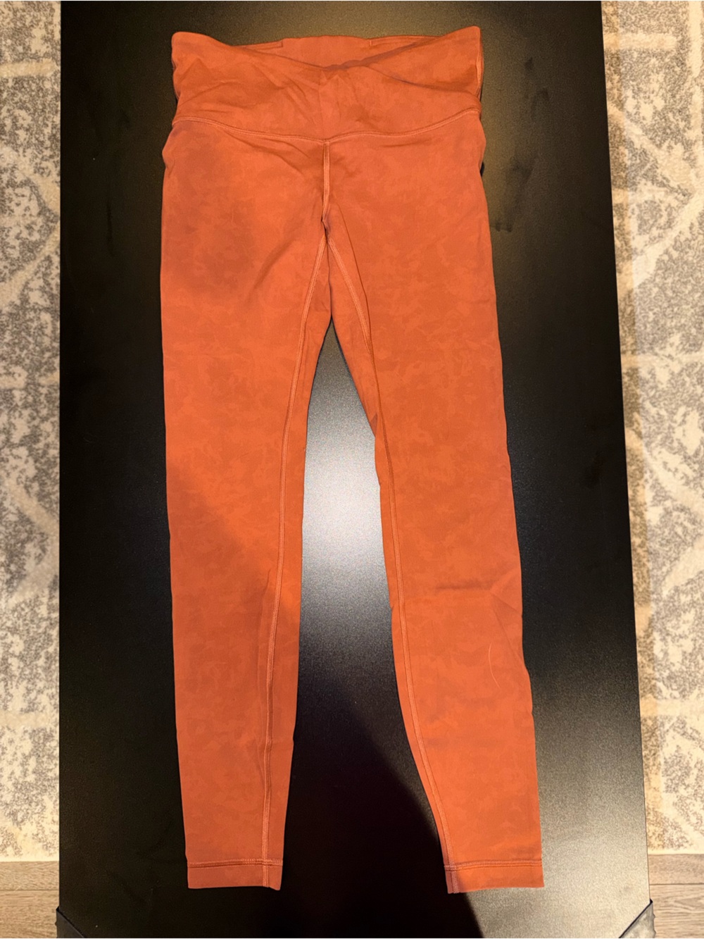 Lululemon Everlux Rust Orange V-Waist Leggings
